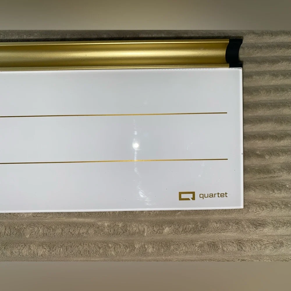🖊️ Quartet Gold Desk Dry Erase Board ✨ Sleek & Stylish Workspace Must-Have!
